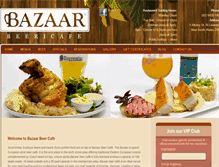 Tablet Screenshot of bazaarbeercafe.com.au